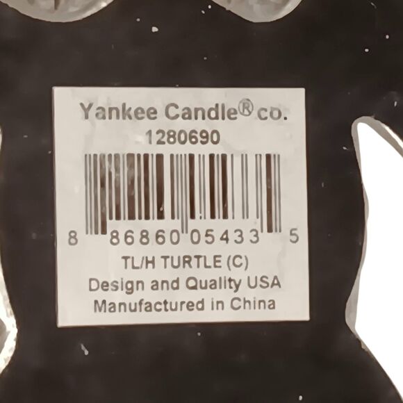 Yankee Candle Sea Turtle Silver Tea Light Candle Holder Retired 4" x 3.5" - Picture 7 of 14